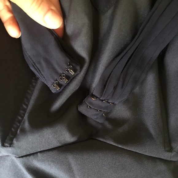 Bill Levkoff Navy Halter Bridesmaid Dress - Picture 10 of 13